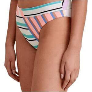 Billabong Maui Rider Bikini Bottoms Stripe Print NWT Size M